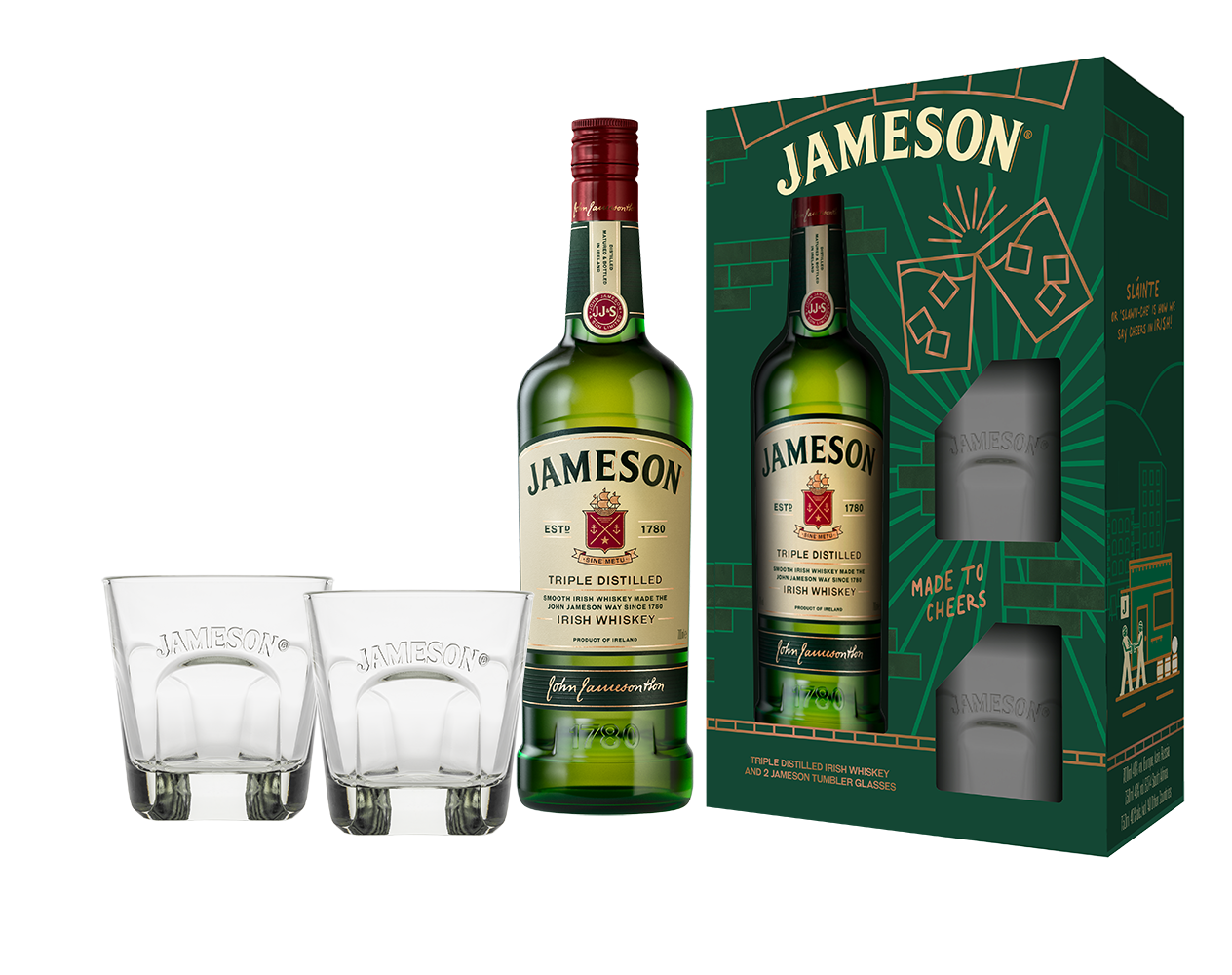 Jameson Original VAP with 2 tumblers